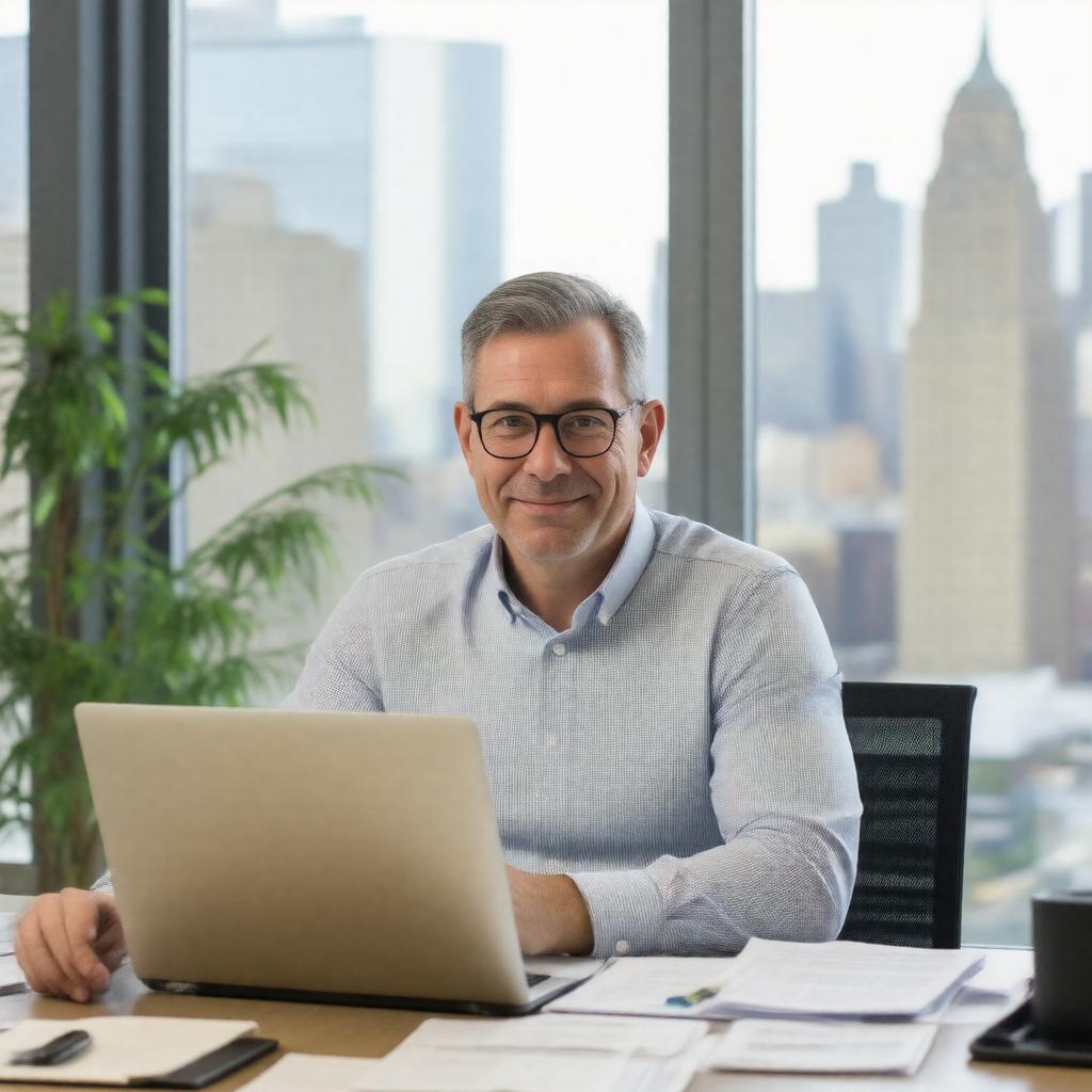 AI-created image of Quentin Hardy