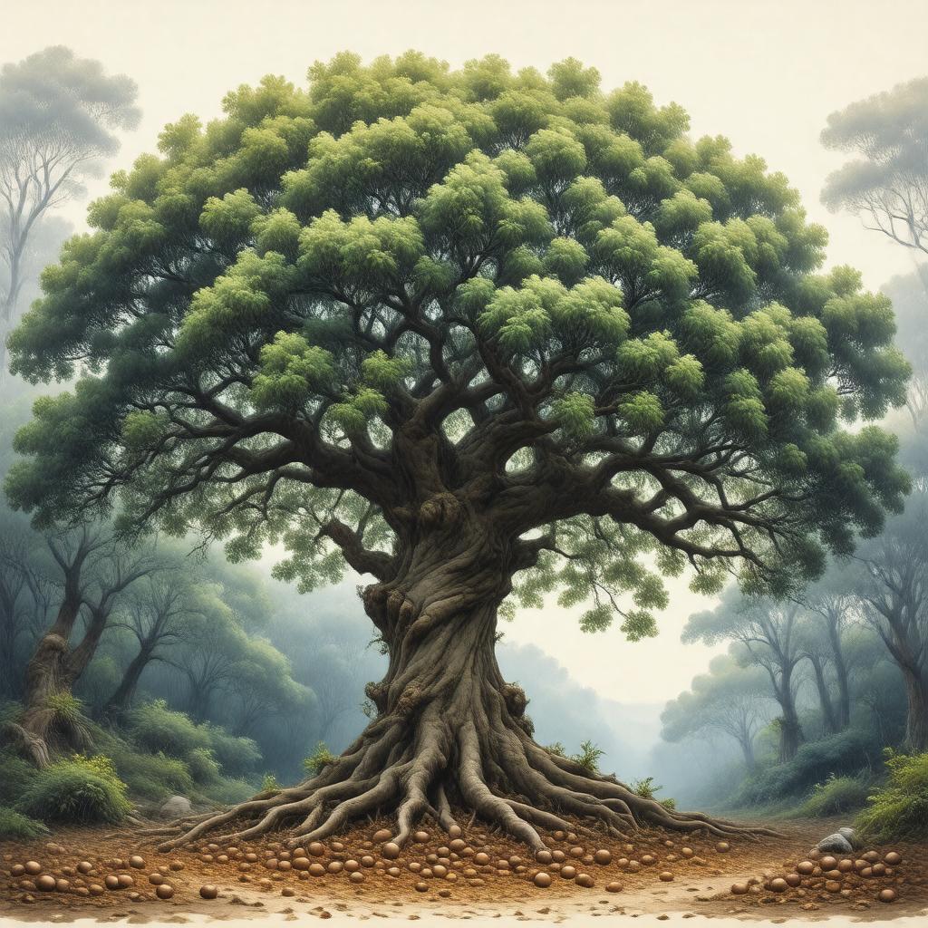 AI-created image of Quercus