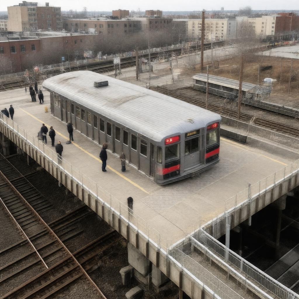 Click to view larger image AI-created image of Quincy Adams station