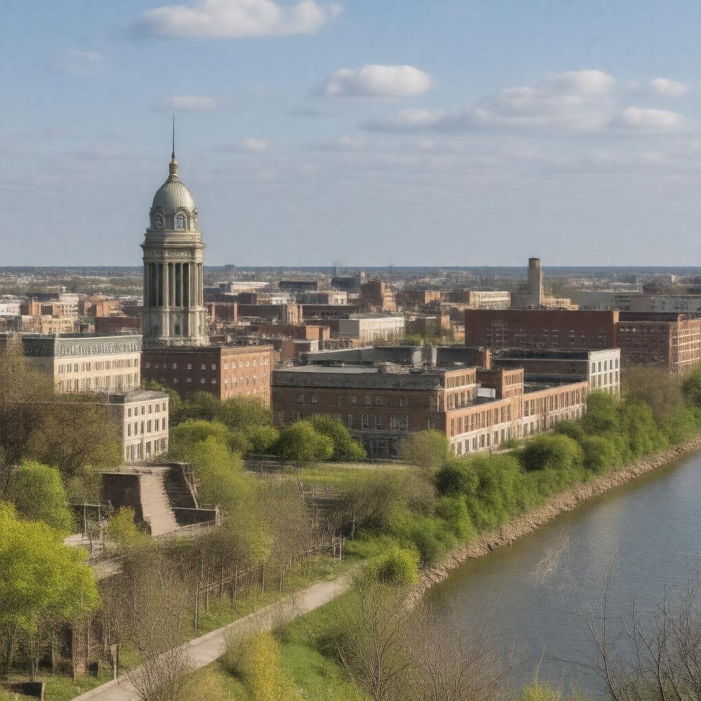 AI-created image of Quincy, Illinois, United States