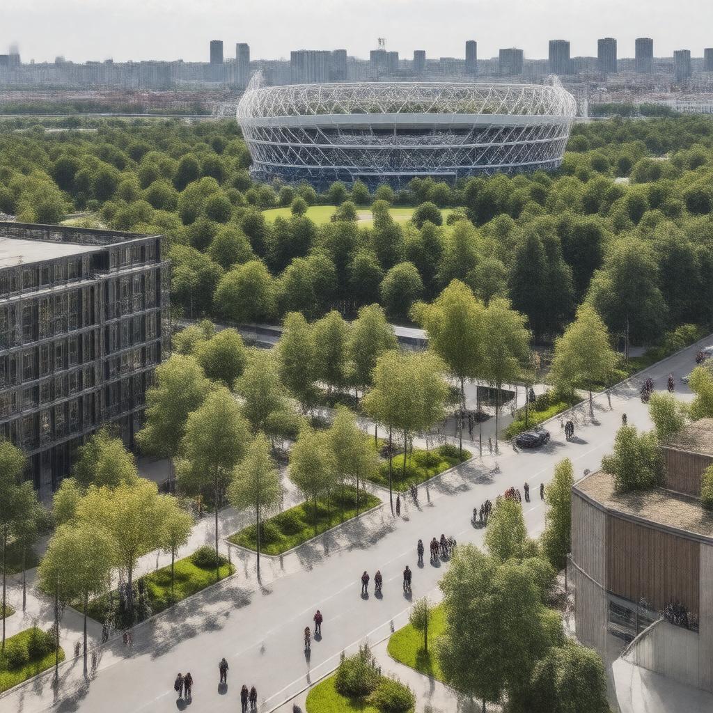 Click to view larger image AI-created image of Quintain regeneration project