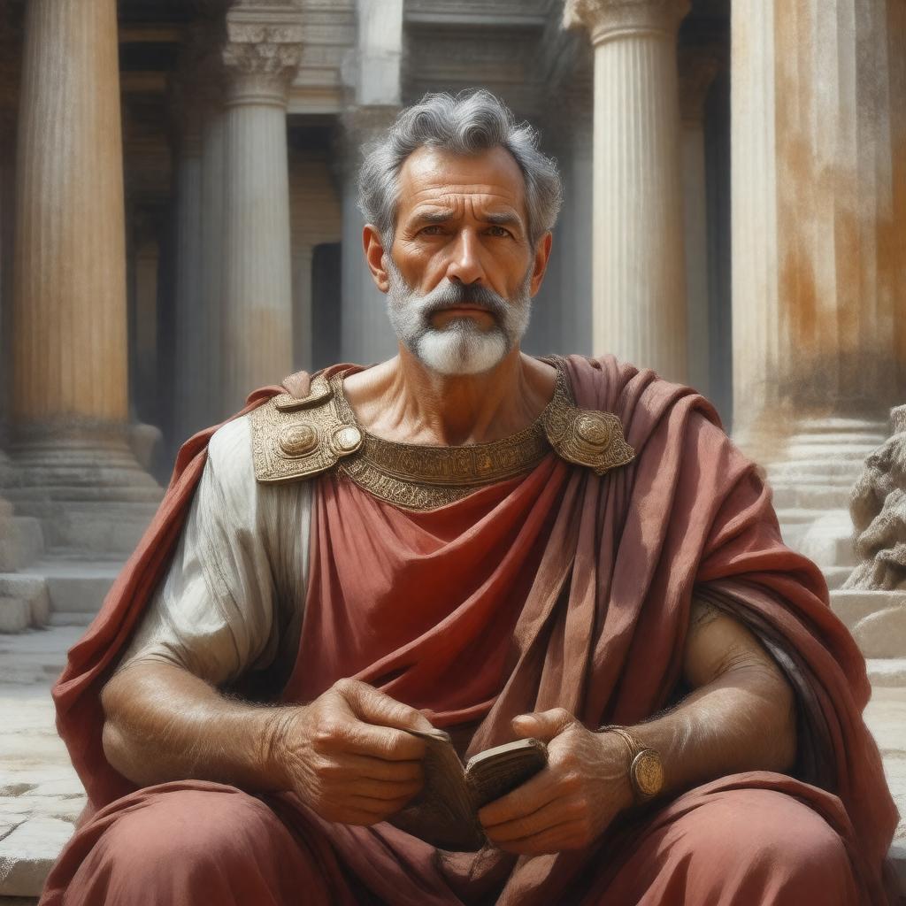 Click to view larger image AI-created image of Quintilian