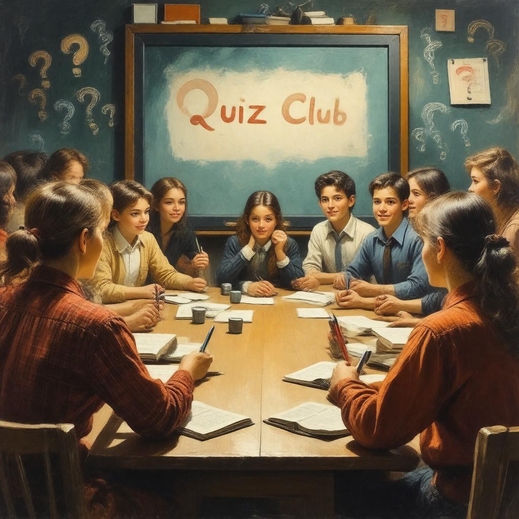 Click to view larger image AI-created image of Quiz Club