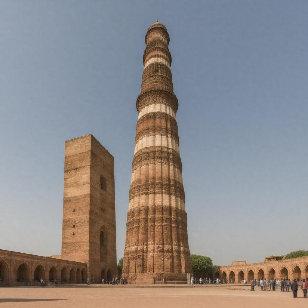 AI-created image of Qutb Minar