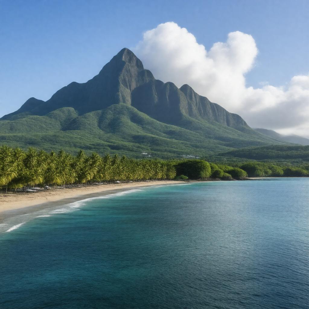 AI-created image of Réunion