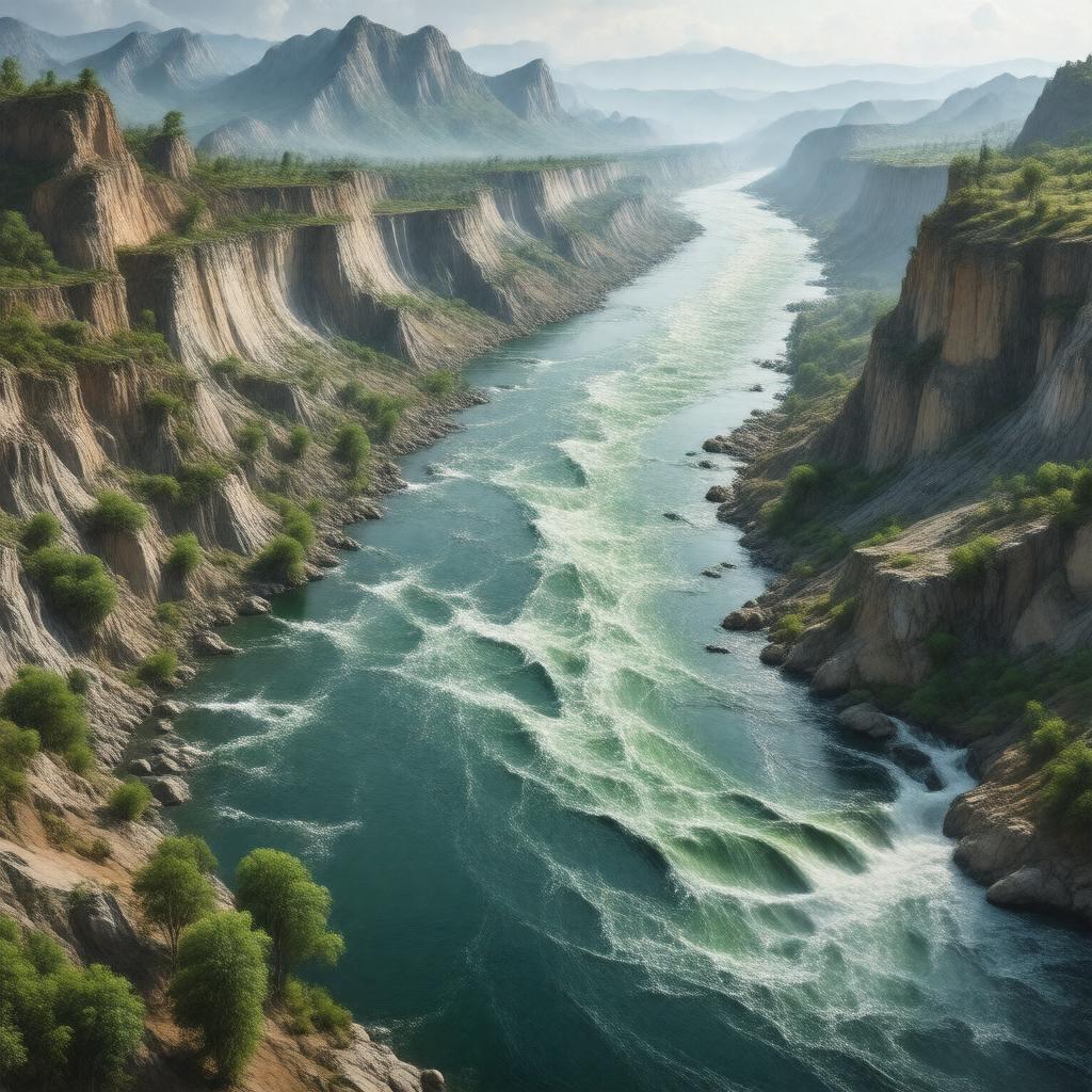 AI-created image of Río Grande de Santiago