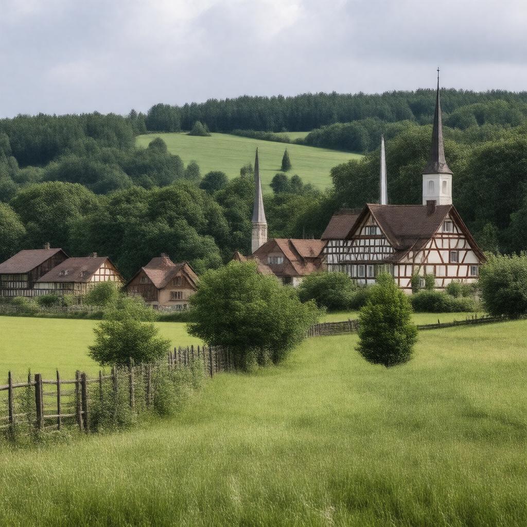 Click to view larger image AI-created image of Röcken, Germany