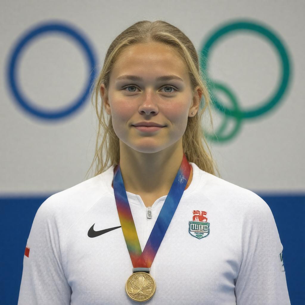 AI-created image of Rūta Meilutytė