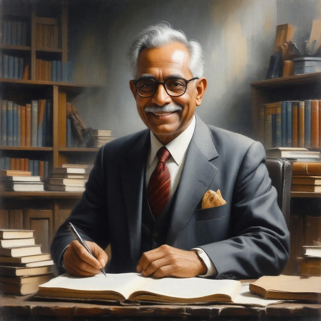AI-created image of R. K. Narayan