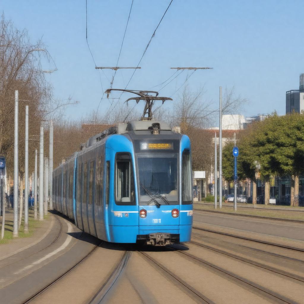 AI-created image of RET tram line 21