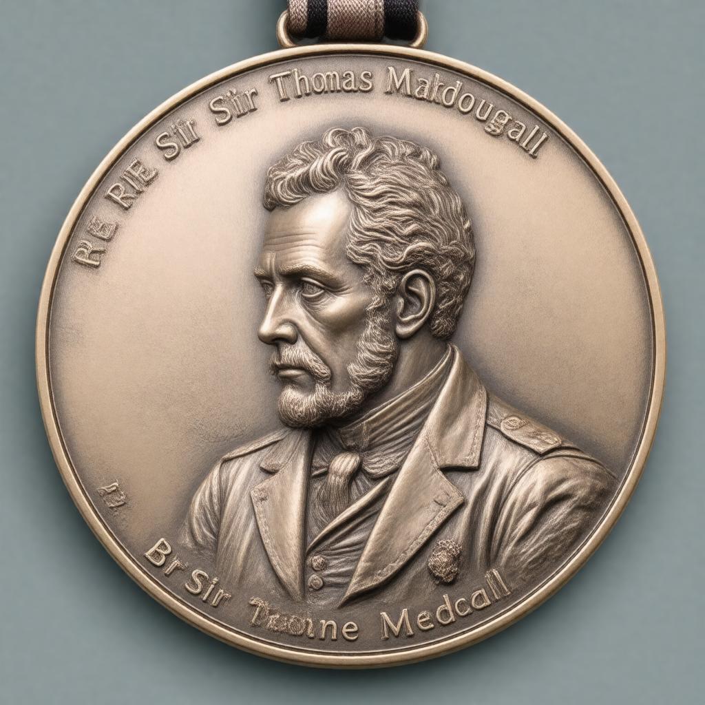 AI-created image of RSE Sir Thomas Makdougall Brisbane Medal