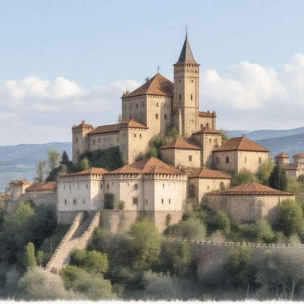 AI-created image of Rabati Castle