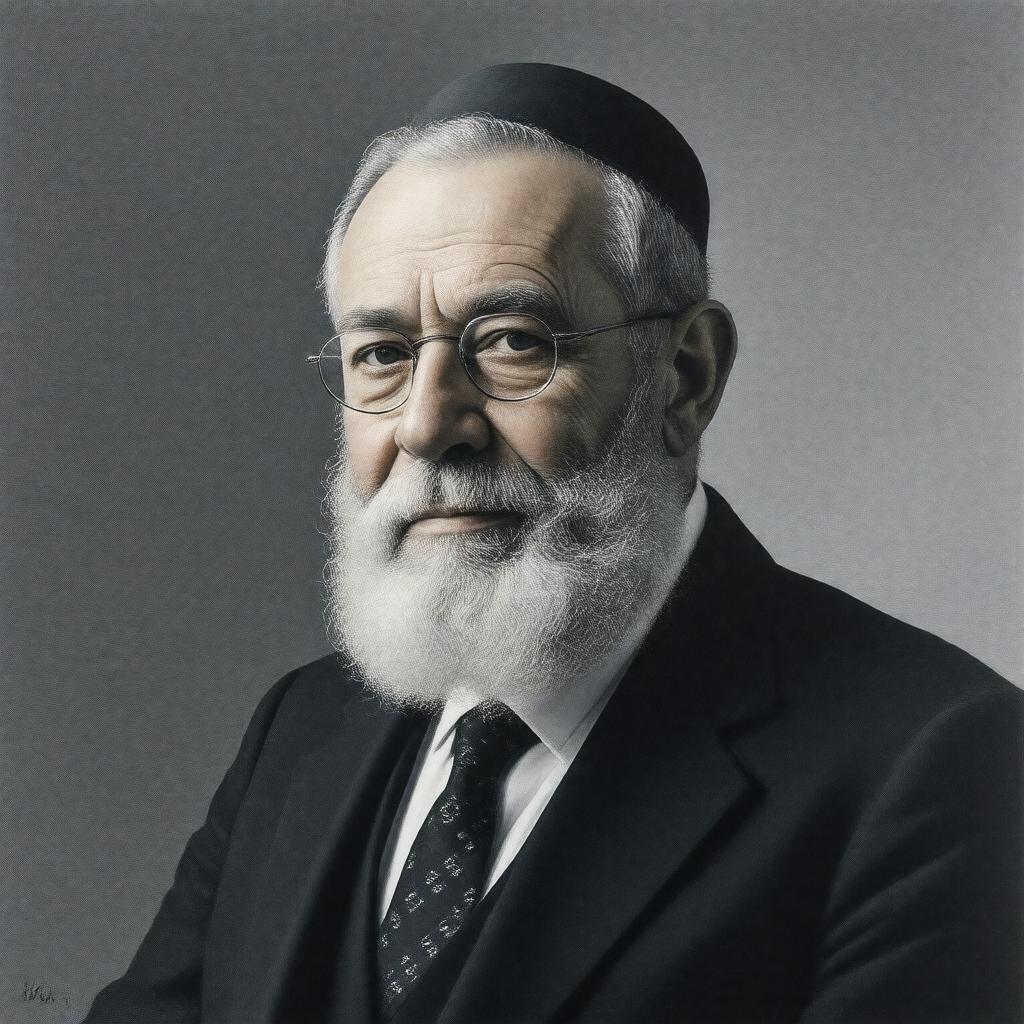 AI-created image of Rabbi Aharon Lichtenstein