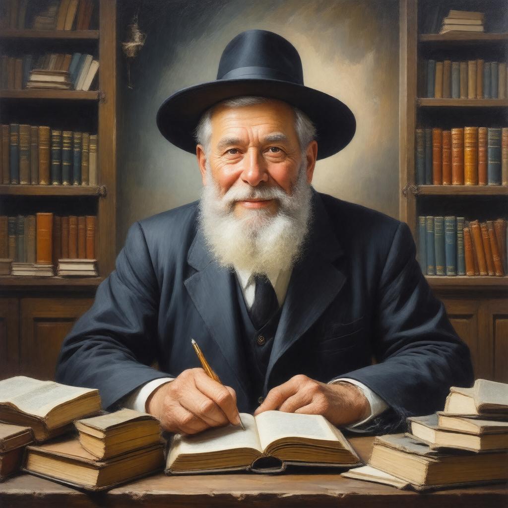 AI-created image of Rabbi Avigdor Miller