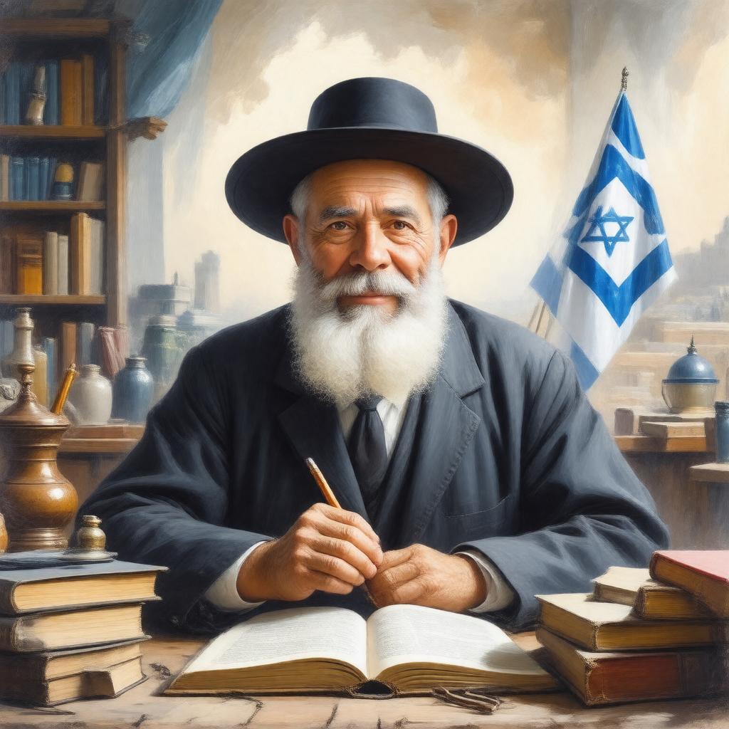 AI-created image of Rabbi Avraham Shapira