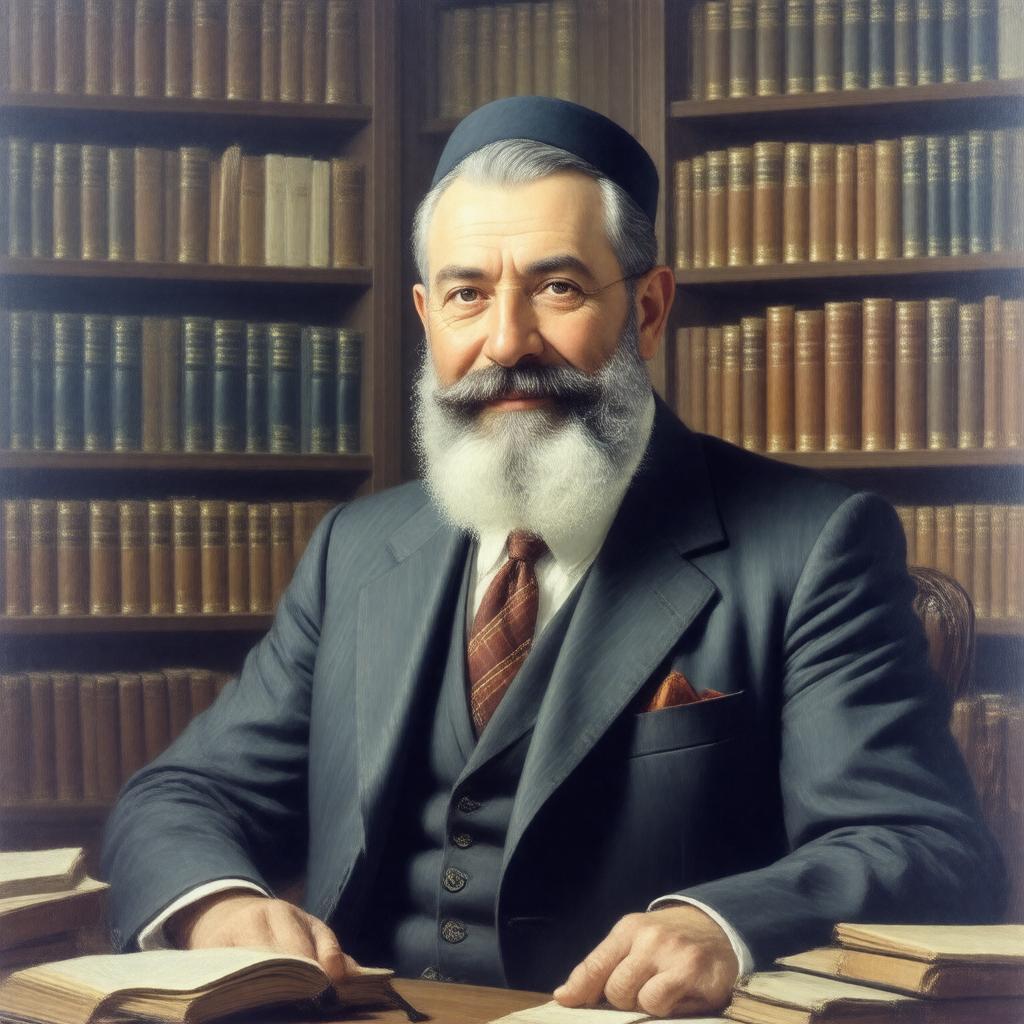 AI-created image of Rabbi Dovid Feinstein