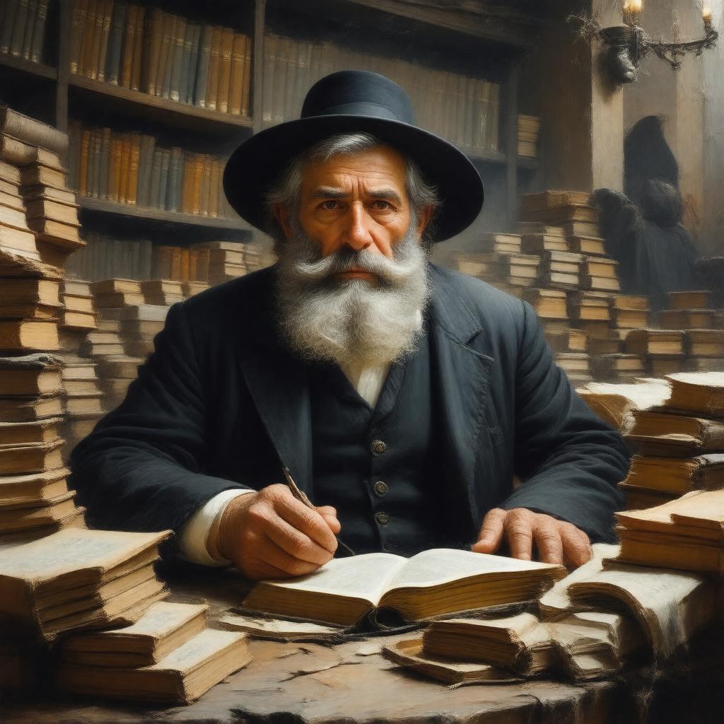 AI-created image of Rabbi Elazar Shach