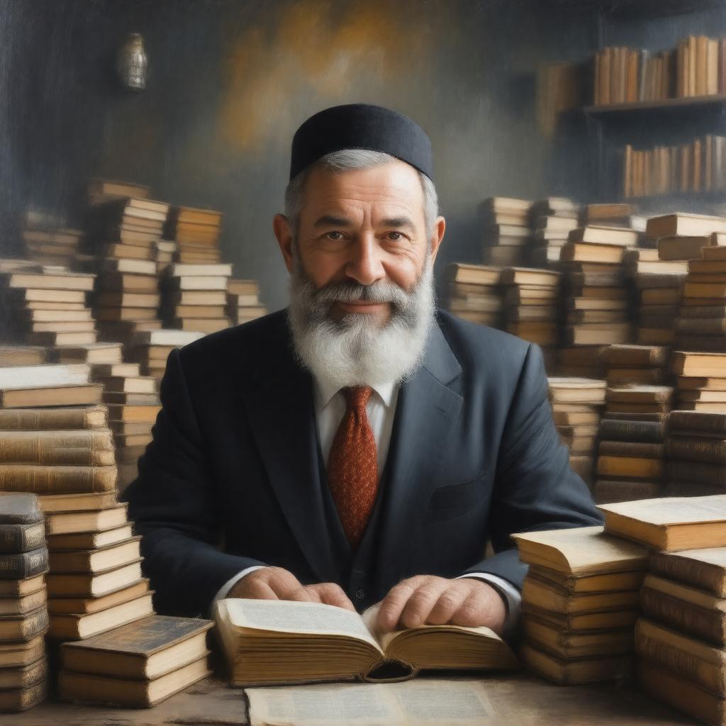 AI-created image of Rabbi Gershon Edelstein