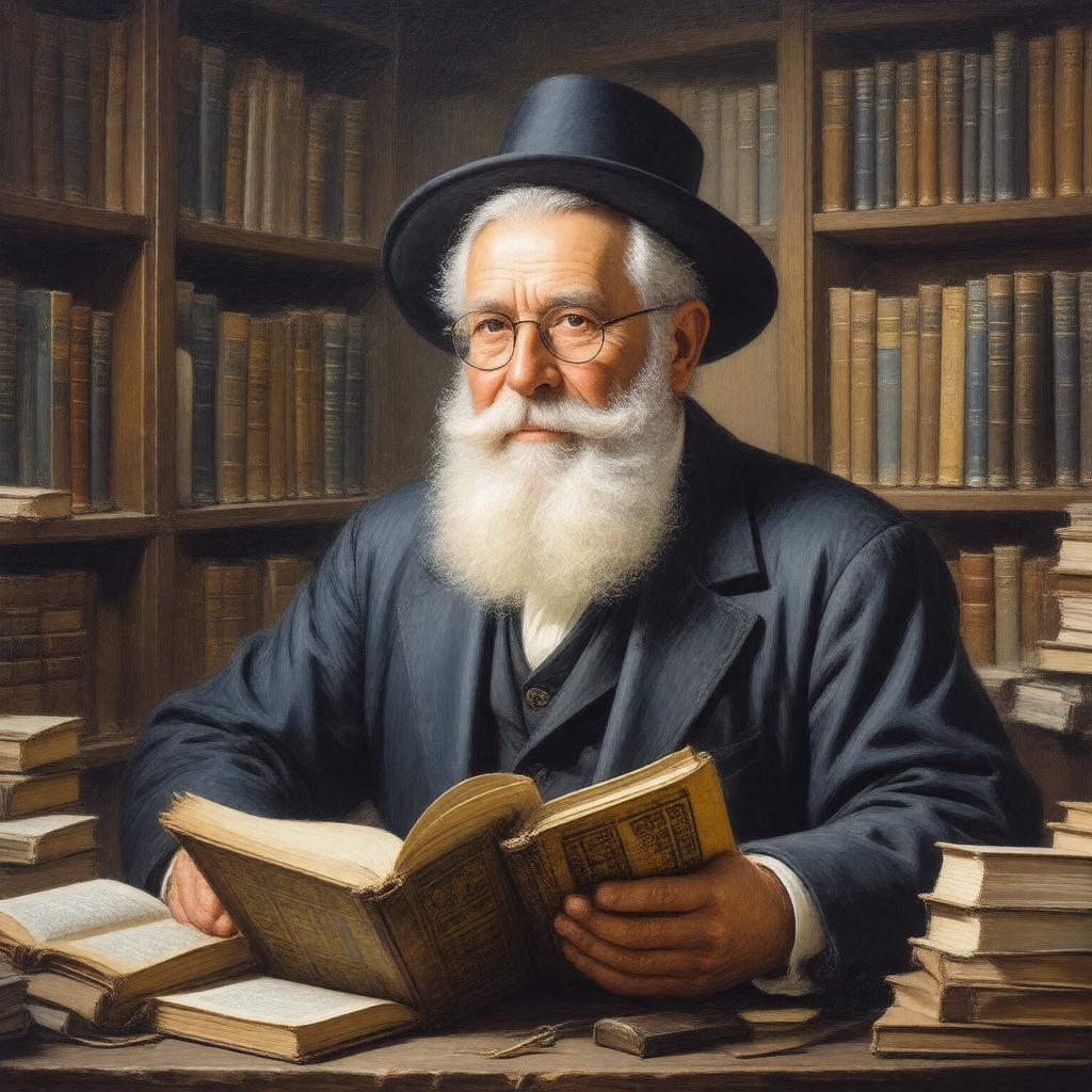 AI-created image of Rabbi Hershel Schachter