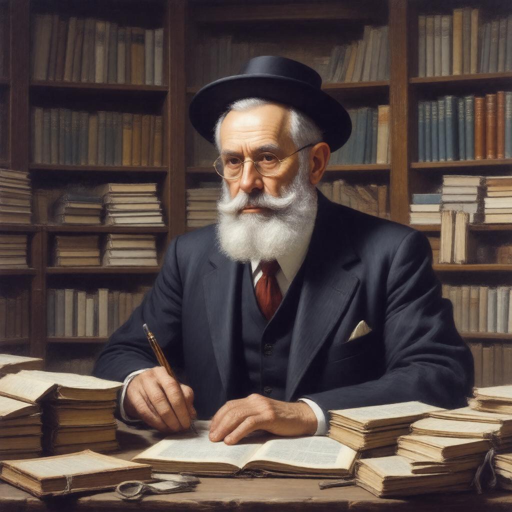 AI-created image of Rabbi Joseph B. Soloveitchik