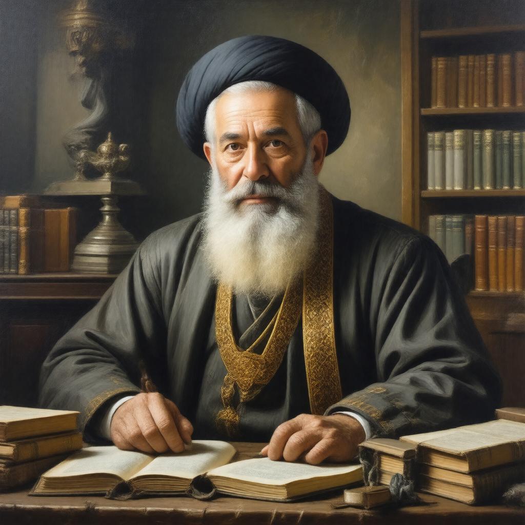 AI-created image of Rabbi Mordechai Eliyahu