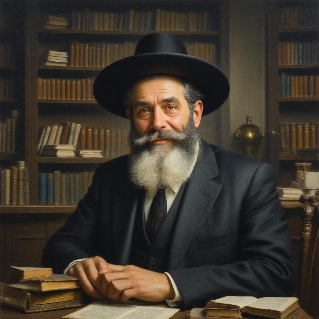 AI-created image of Rabbi Moshe Sternbuch