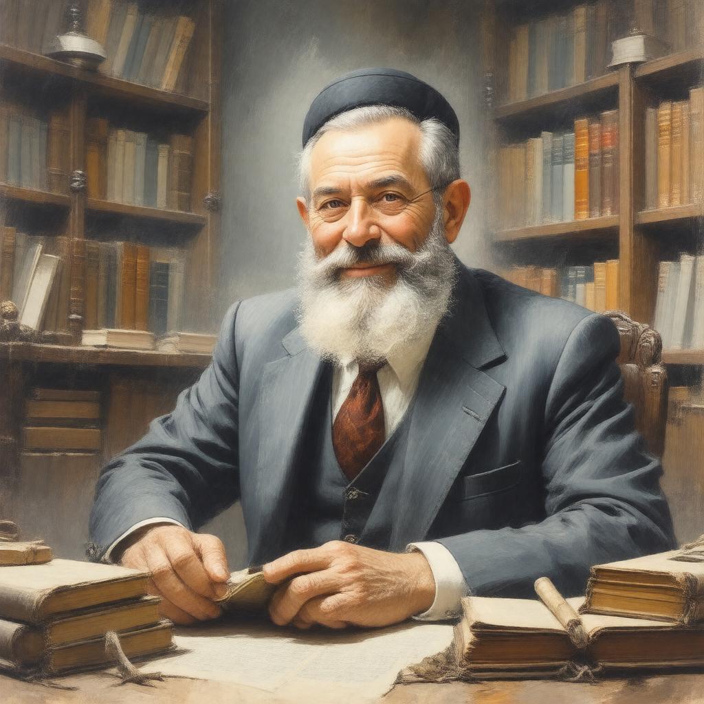 AI-created image of Rabbi Moshe Wolfson