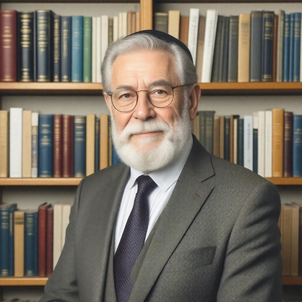 AI-created image of Rabbi Norman Lamm