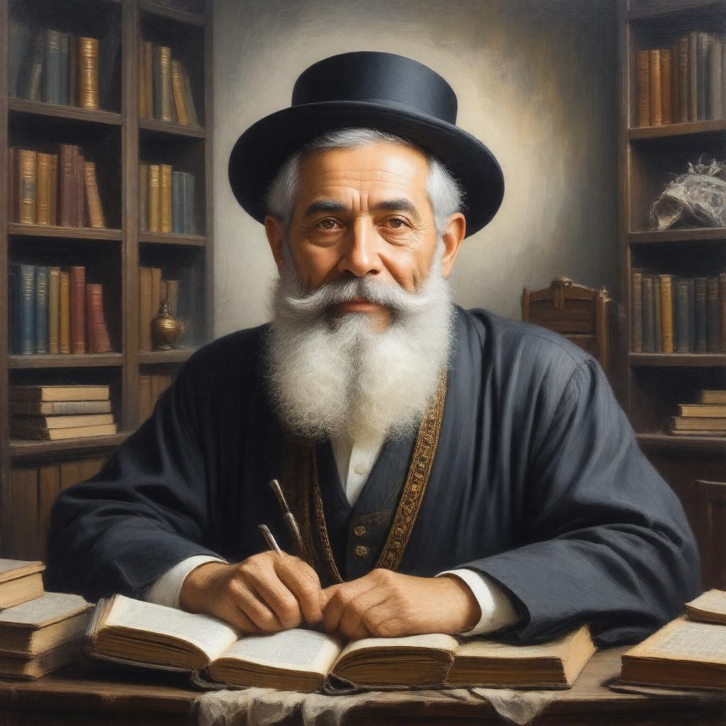AI-created image of Rabbi Ovadia Hedaya