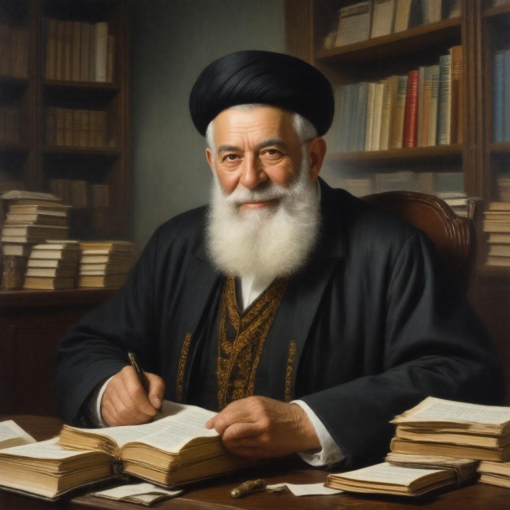 AI-created image of Rabbi Ovadia Yosef