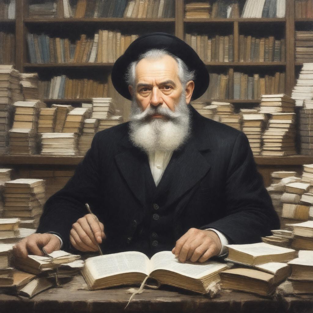 AI-created image of Rabbi Shmuel Auerbach
