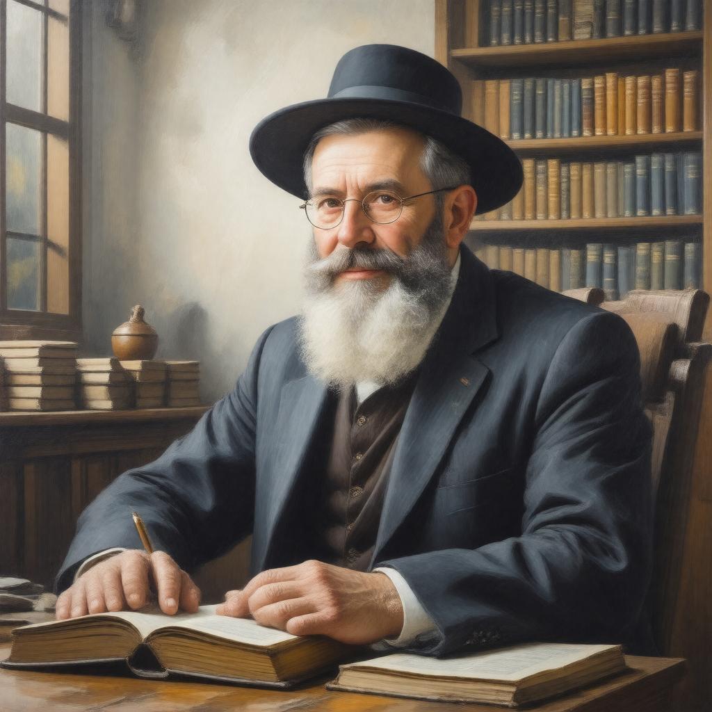 AI-created image of Rabbi Shmuel Wosner