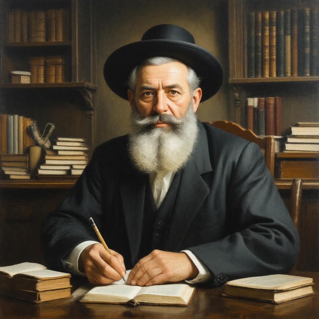 AI-created image of Rabbi Yisroel Belsky