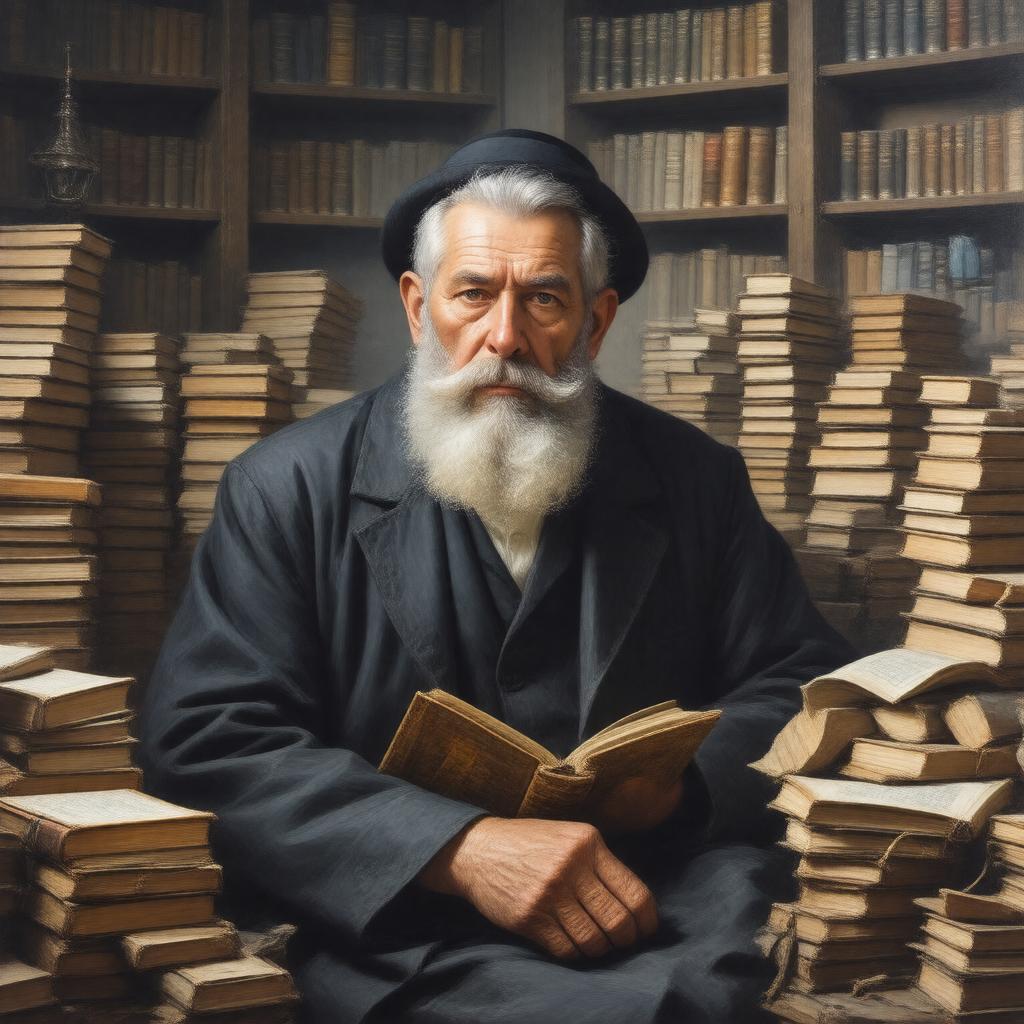AI-created image of Rabbi Yisroel Gustman