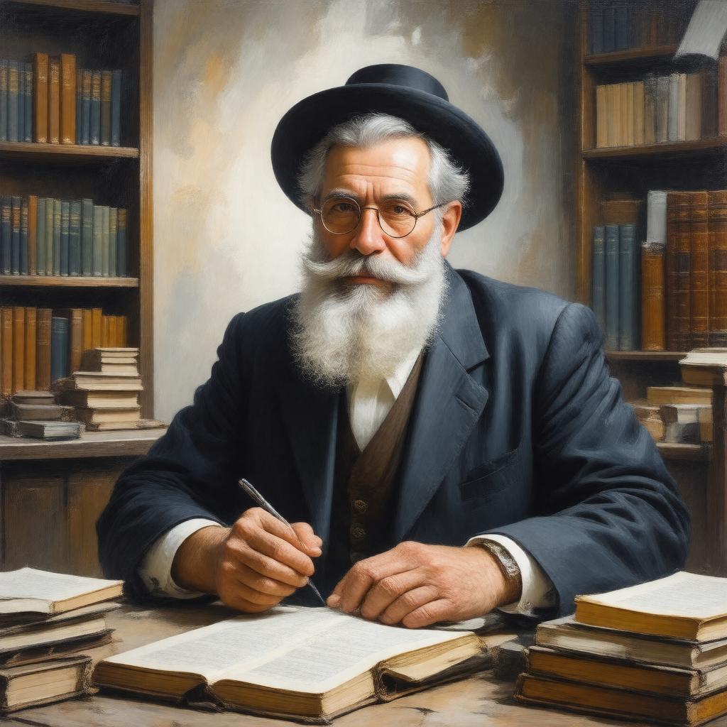 AI-created image of Rabbi Yitzchak Berkovits