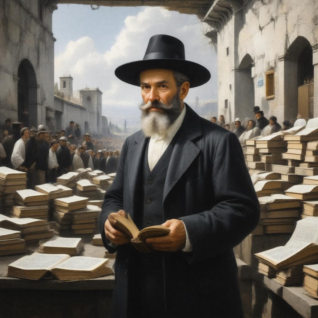 AI-created image of Rabbi Yitzchak Elchanan Spektor