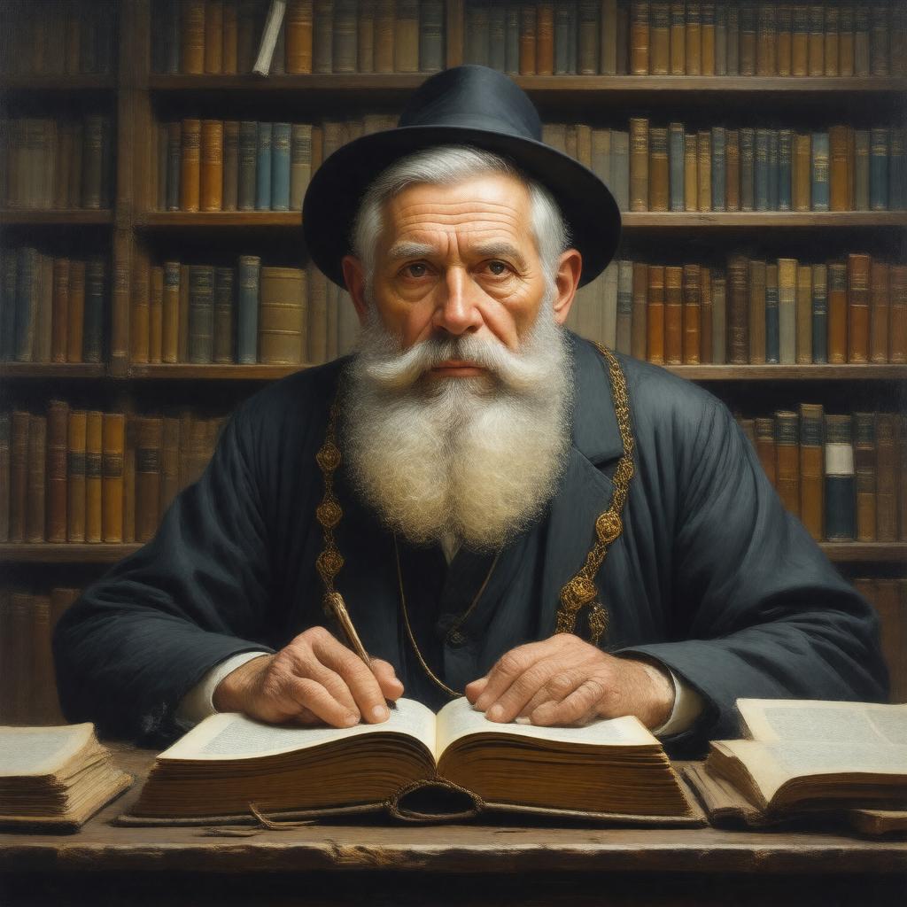 AI-created image of Rabbi Yitzchak Hutner