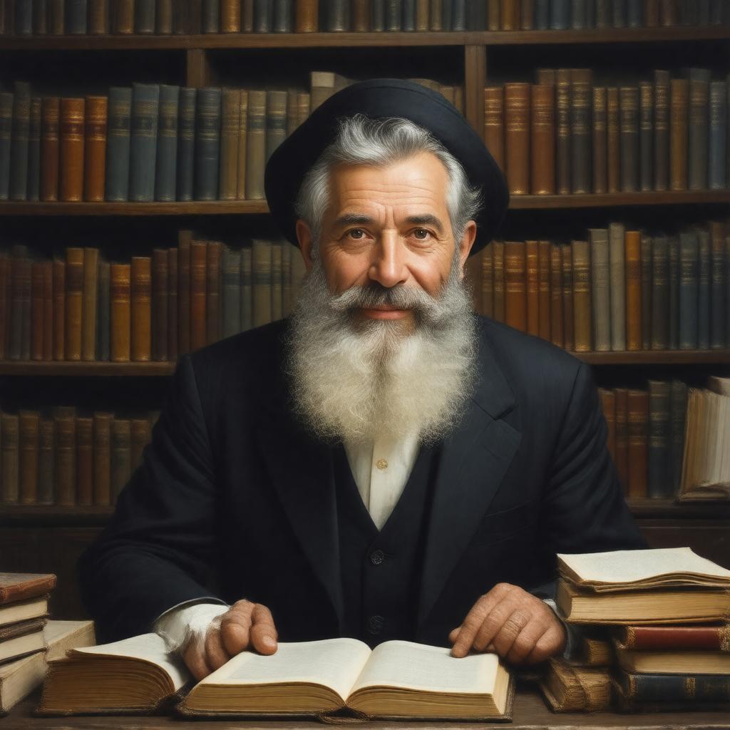 AI-created image of Rabbi Yitzchak Kaduri
