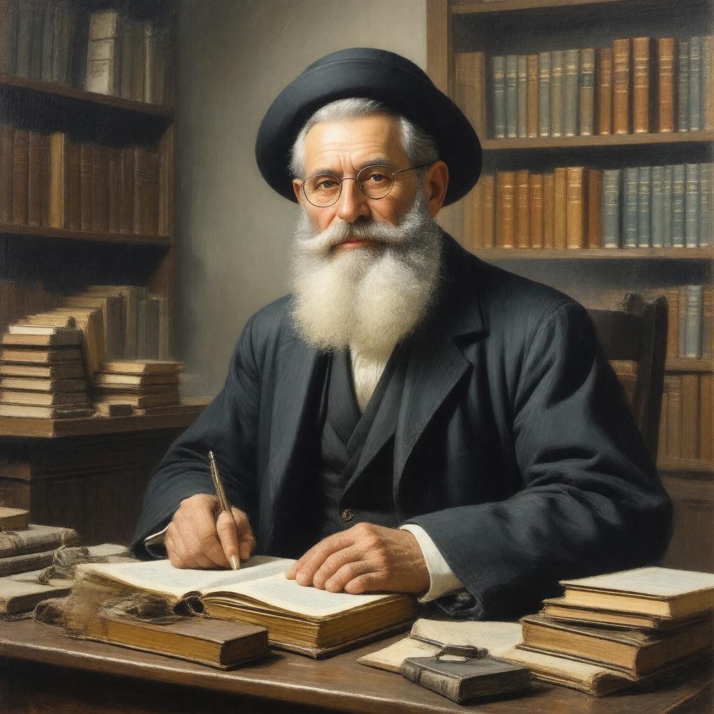 AI-created image of Rabbi Yitzchak Scheiner