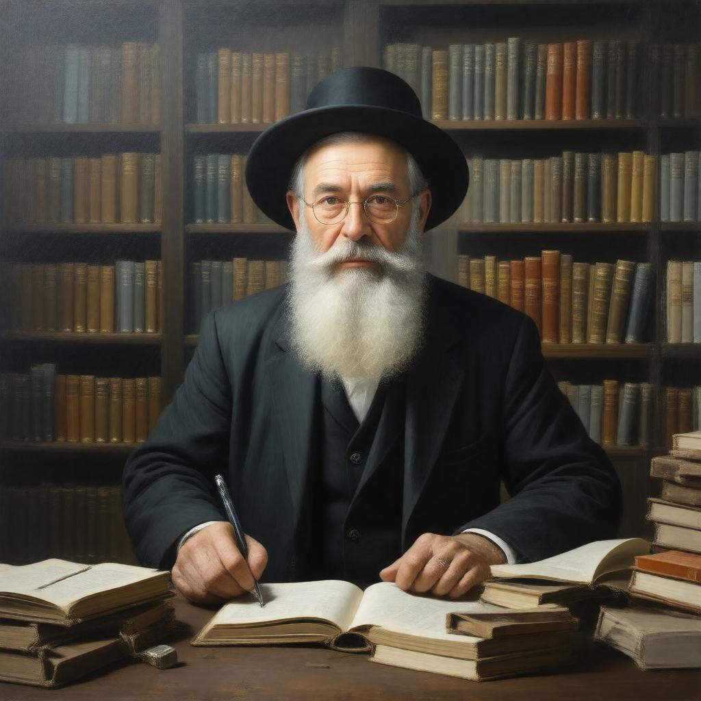 AI-created image of Rabbi Yitzchok Zilberstein