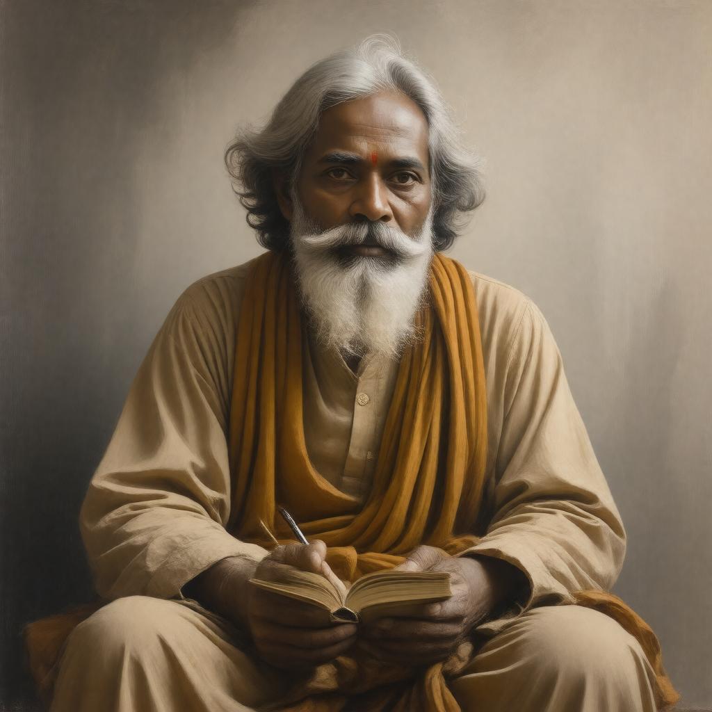 AI-created image of Rabindranath Tagore