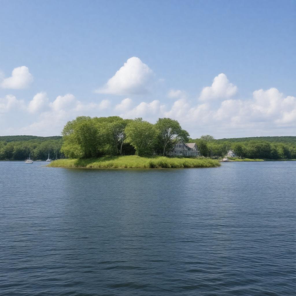 Click to view larger image AI-created image of Raccoon Island