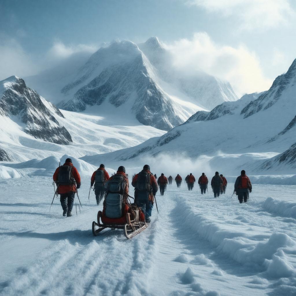 Click to view larger image AI-created image of Race to the Pole