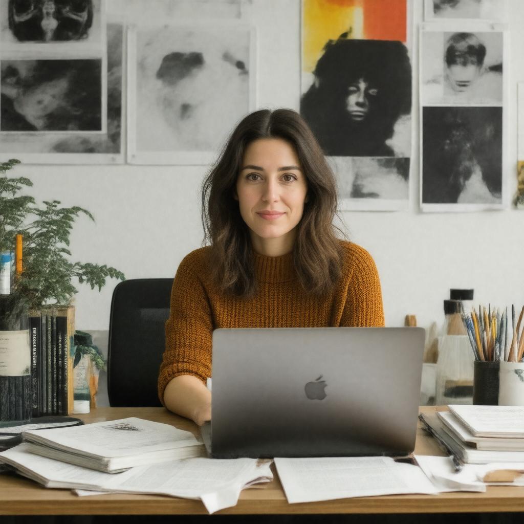 Click to view larger image AI-created image of Rachel Gutman