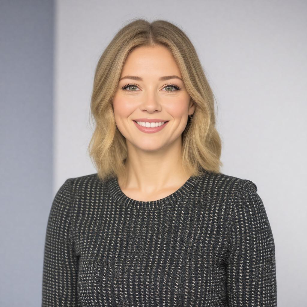 AI-created image of Rachel Riley