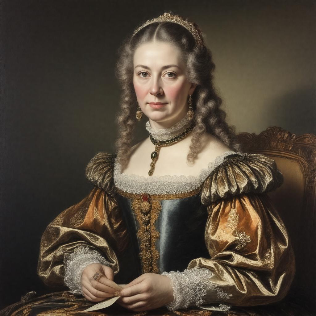 Click to view larger image AI-created image of Rachel Russell, Countess Russell