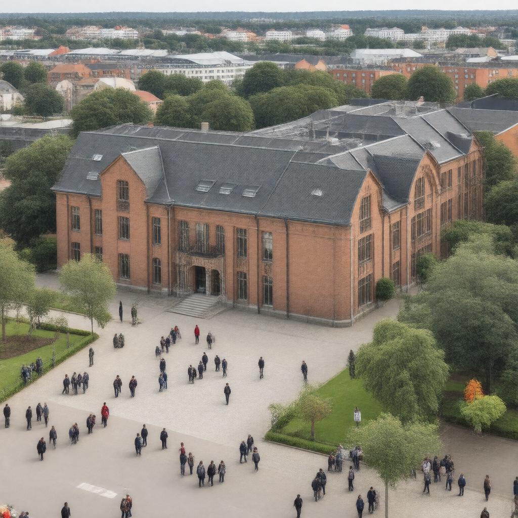 AI-created image of Radboud University Nijmegen