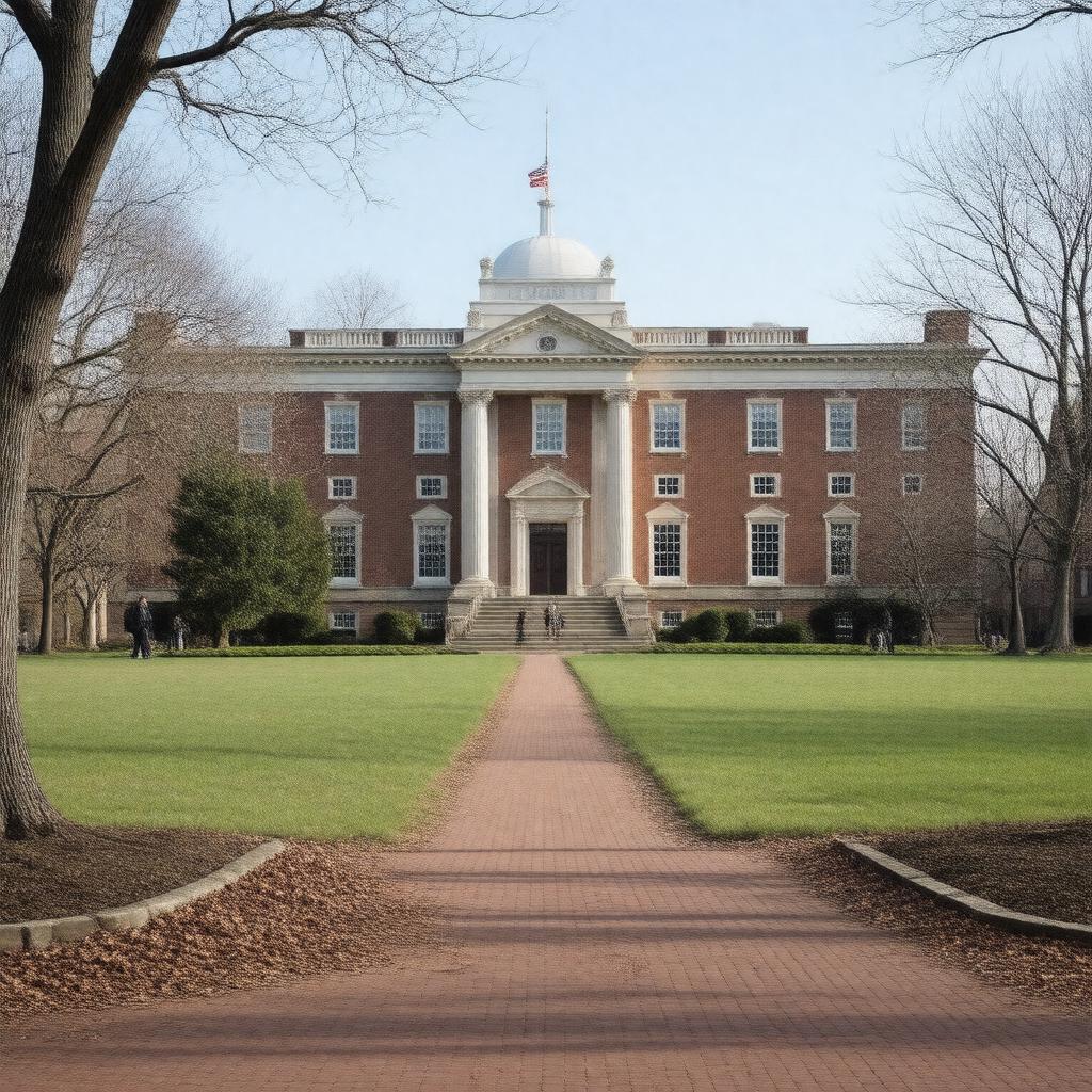 AI-created image of Radcliffe College