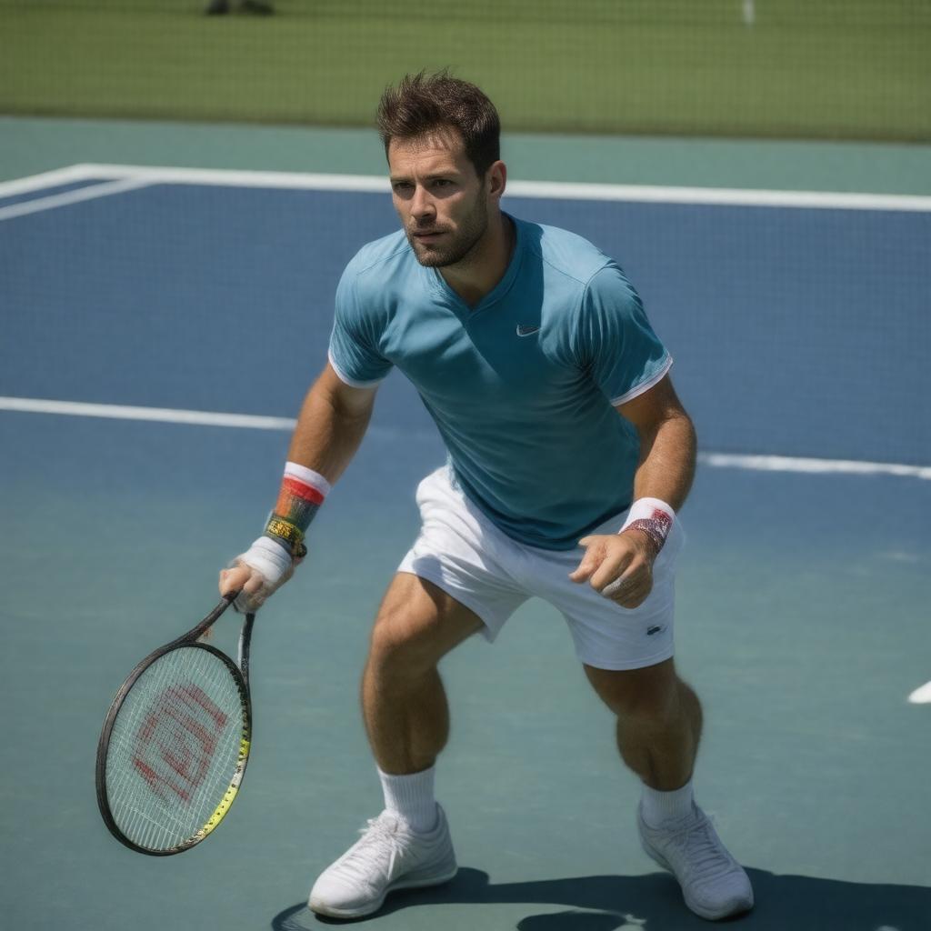 AI-created image of Radek Štěpánek