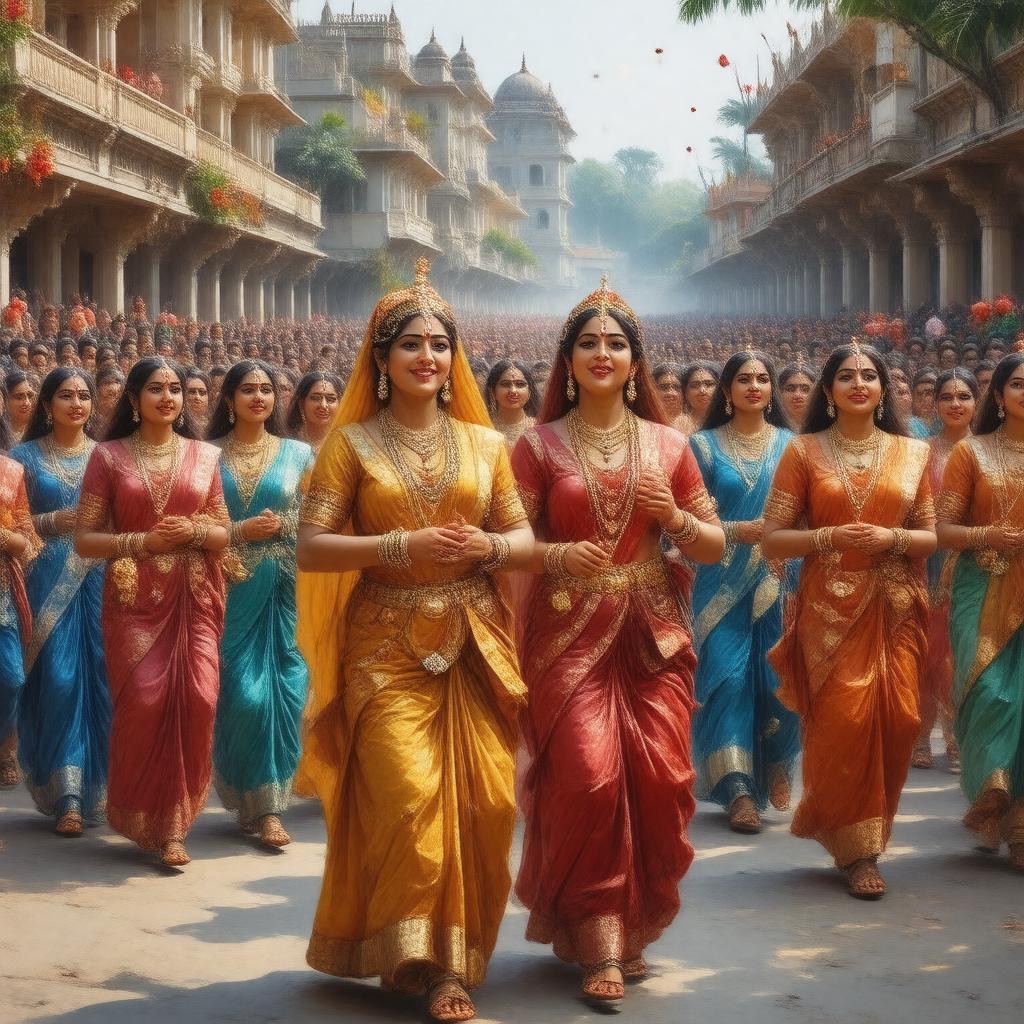 Click to view larger image AI-created image of Radhashtami